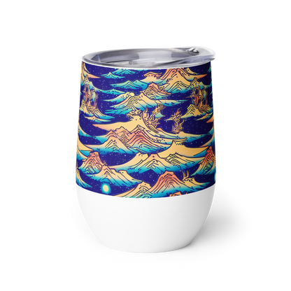 Wine Tumbler - Mystical Mountain Mirage