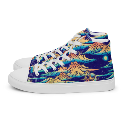 Women's High Top Canvas Shoes - Mystical Mountain Mirage