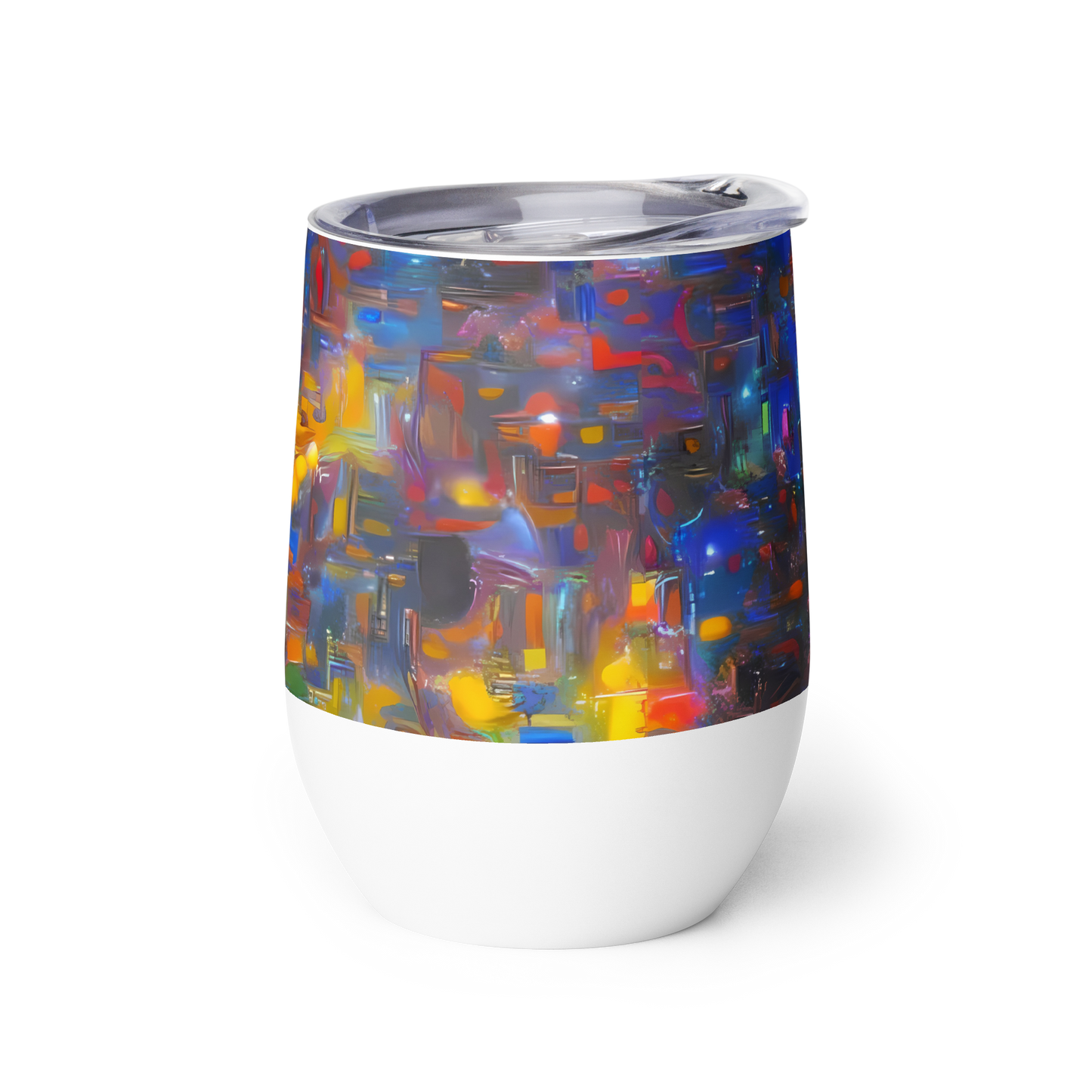 Wine Tumbler - Abstract Conflux