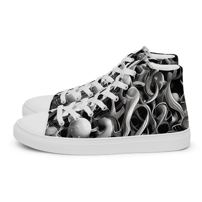 Women's High Top Canvas Shoes - Fluid Monochrome