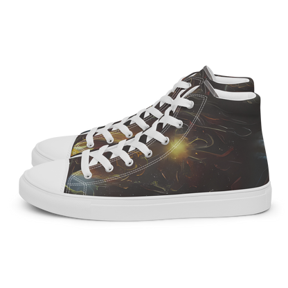 Women's High Top Canvas Shoes - Quantum Illusions