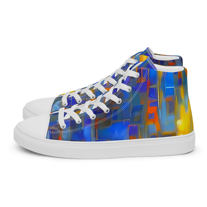 Men's High Top Canvas Shoes - Neoplastique Flow