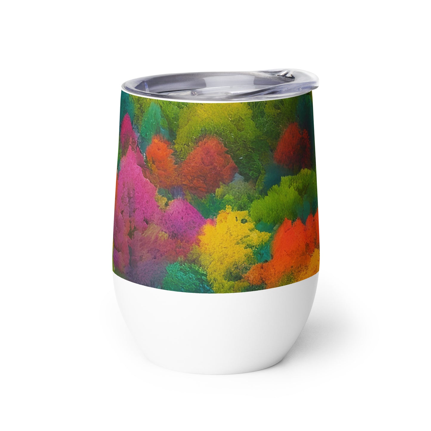 Wine Tumbler - Autumn Kaleidoscope