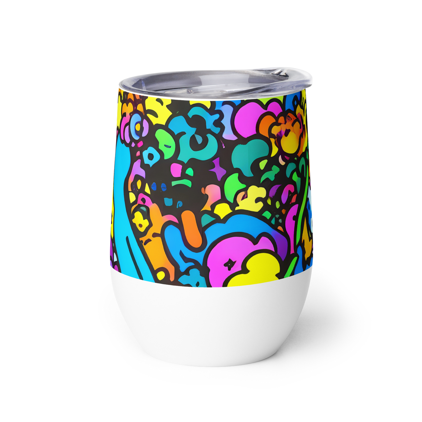 Wine Tumbler - Kaleidoscope Garden