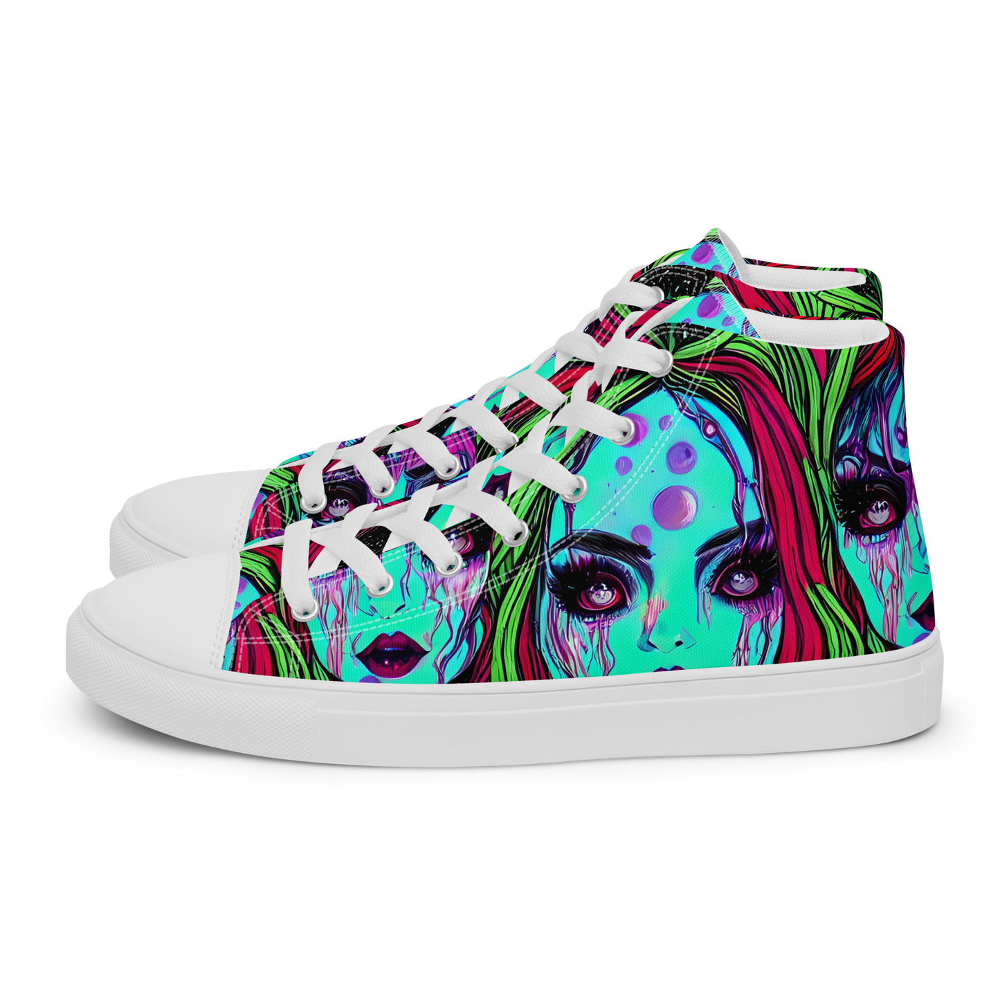 Women's High Top Canvas Shoes - Luminous Nightfall