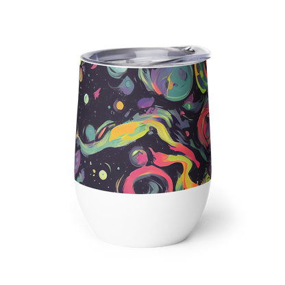 Wine Tumbler - Psychedelic Drift