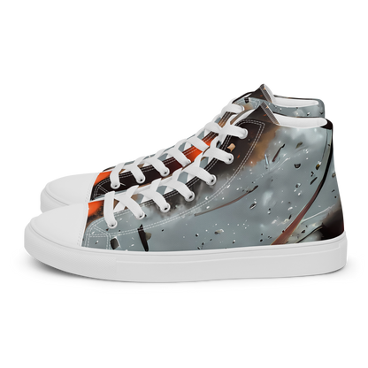 Men's High Top Canvas Shoes - Celestial Collision