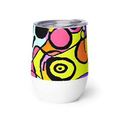 Wine Tumbler - Spirals of Joy