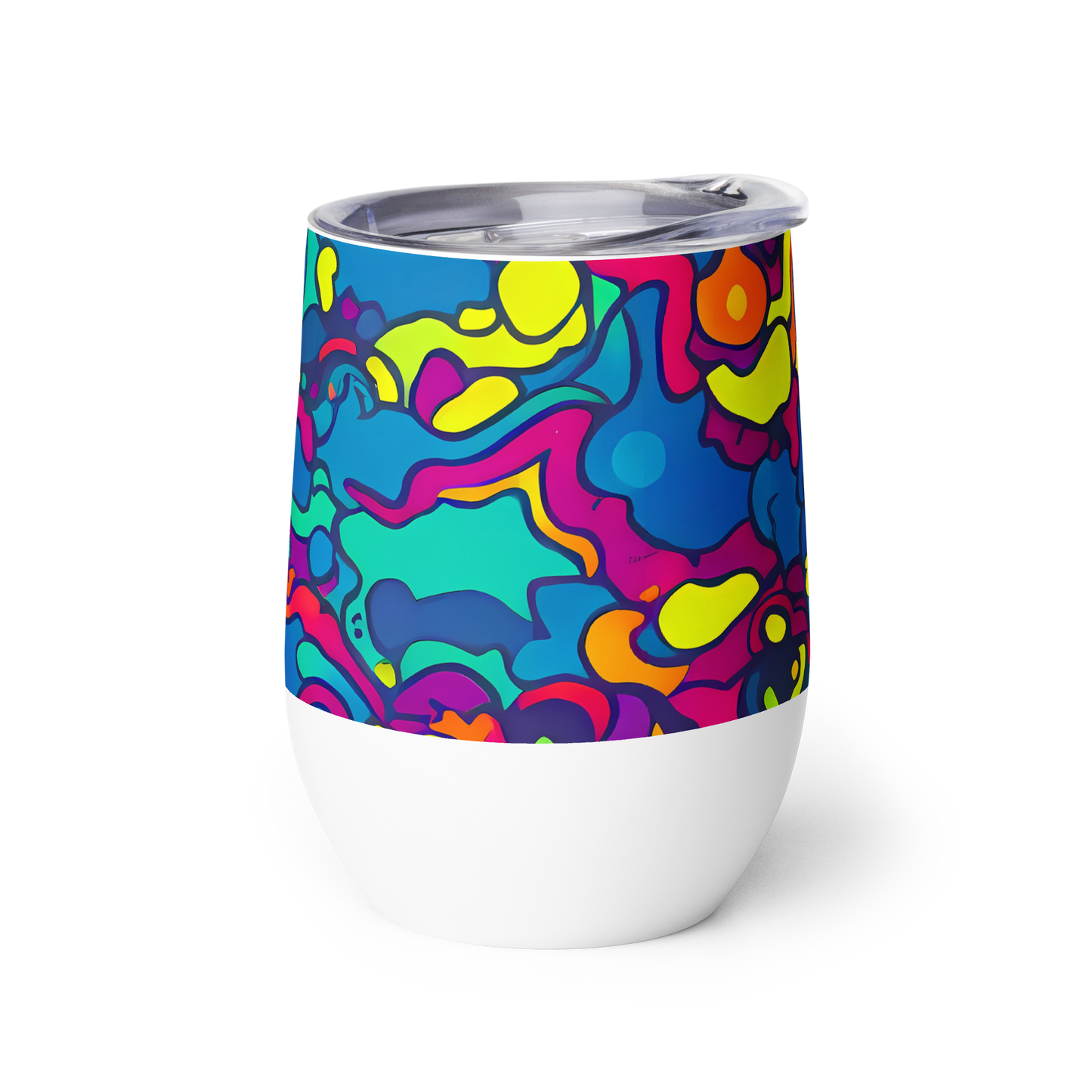 Wine Tumbler - Colorful Chaos