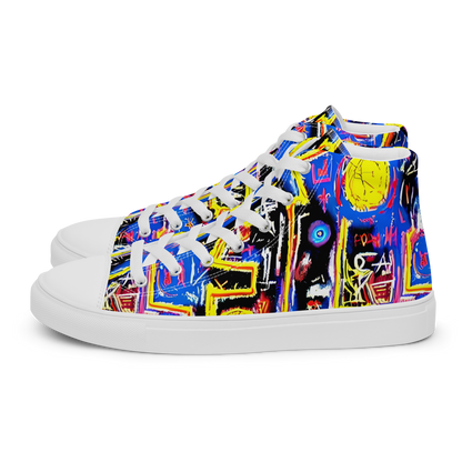 Women's High Top Canvas Shoes - Radiant Mayhem