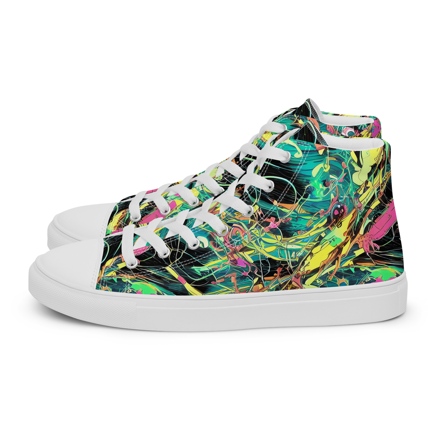 Men's High Top Canvas Shoes - Cyborg Whirl