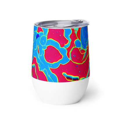 Wine Tumbler - Electric Bloom