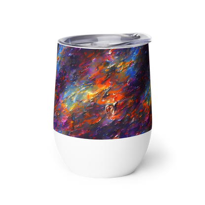 Wine Tumbler - Auroral Ripples
