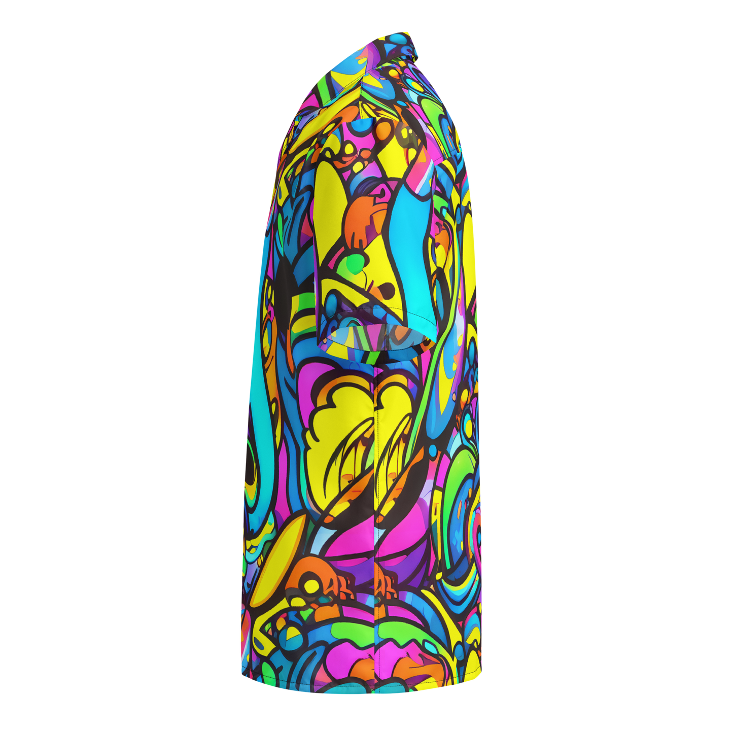 Button Shirt - Kaleidoscopic Flow