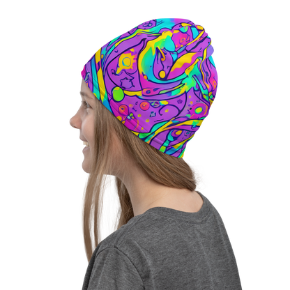Neck Gaiter - Neon Galaxy Whirl