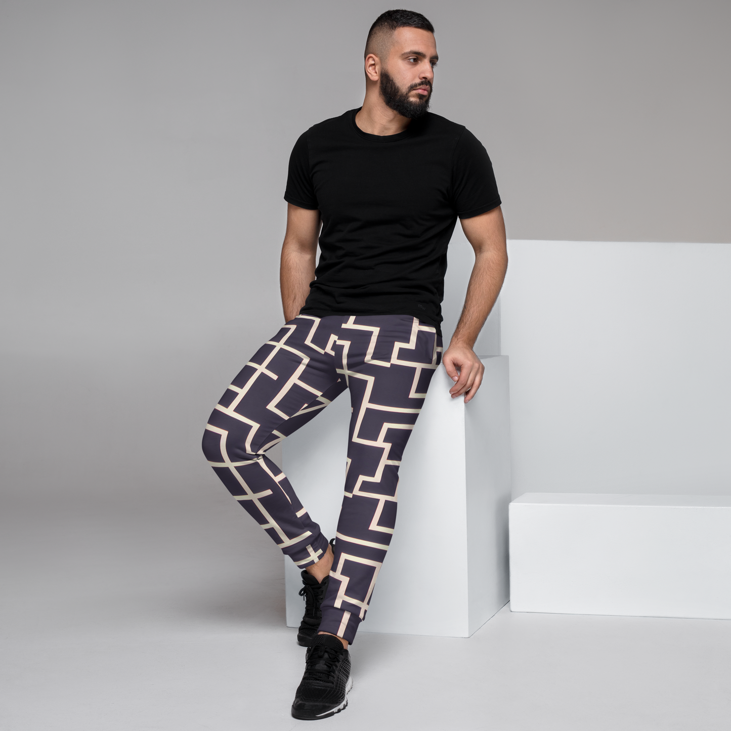 Men’s Joggers - Gilded Gridlock