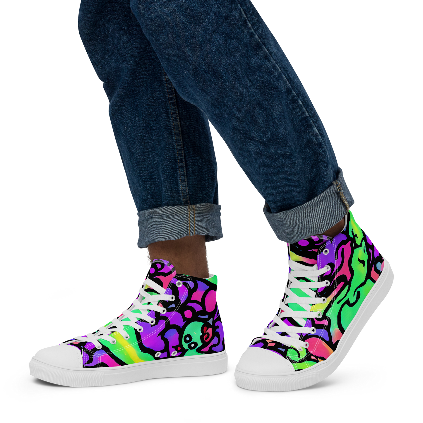 Men's High Top Canvas Shoes - Kent's Crescendo