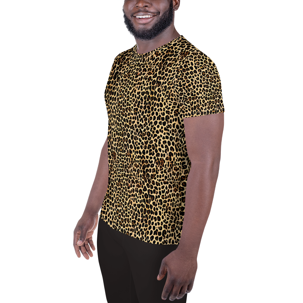 Men's Athletic T-Shirt - Cheetah Mosaic