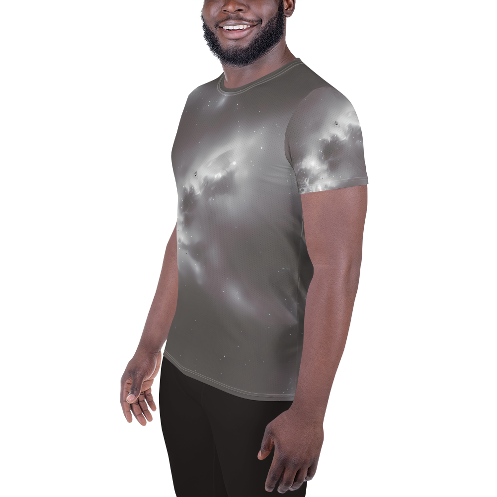 Men's Athletic T-Shirt - Silver Nebula