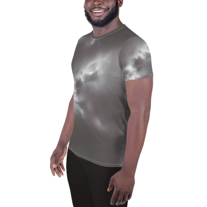 Men's Athletic T-Shirt - Silver Nebula