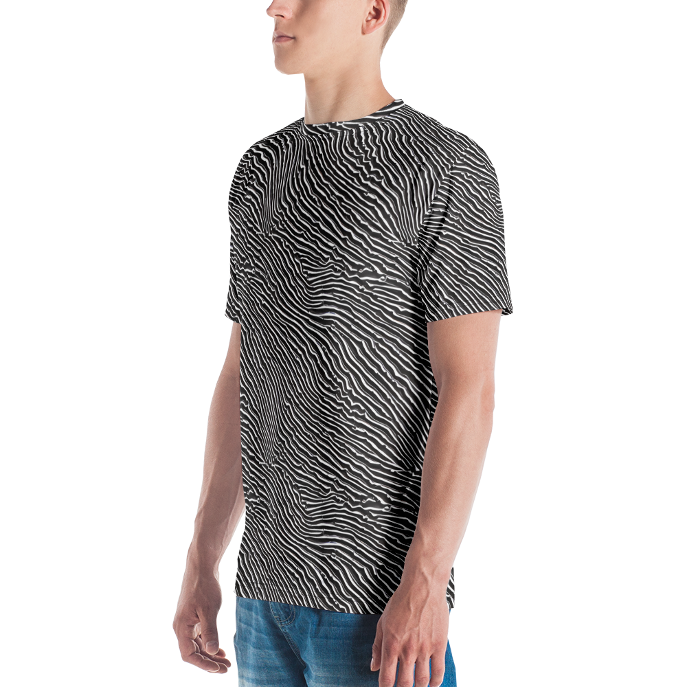 Men's Crew Neck T-Shirt - Hypnotic Waves