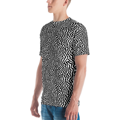 Men's Crew Neck T-Shirt - Static Swirl