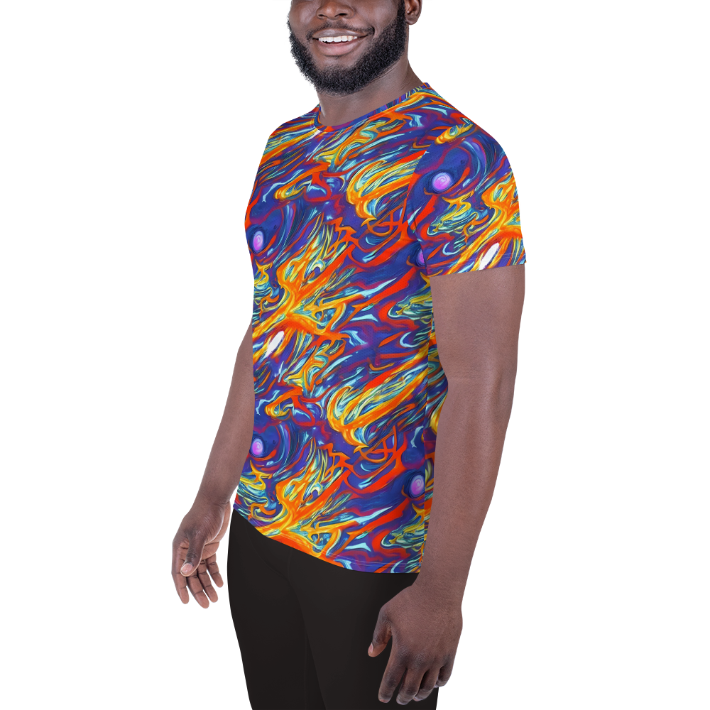 Men's Athletic T-Shirt - Galactic Ember