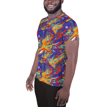 Men's Athletic T-Shirt - Galactic Ember
