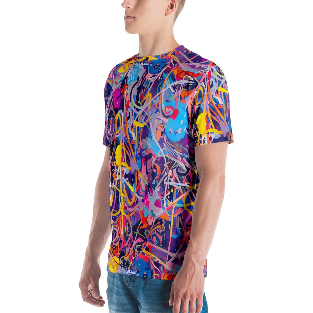 Men's Crew Neck T-Shirt - Vibrant Fusion