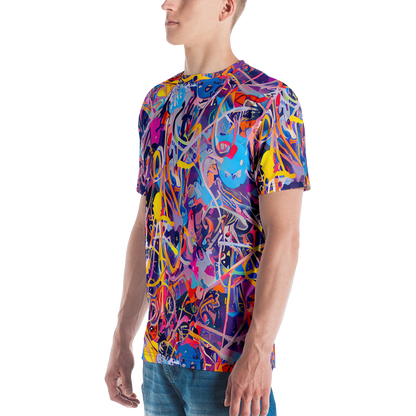 Men's Crew Neck T-Shirt - Vibrant Fusion