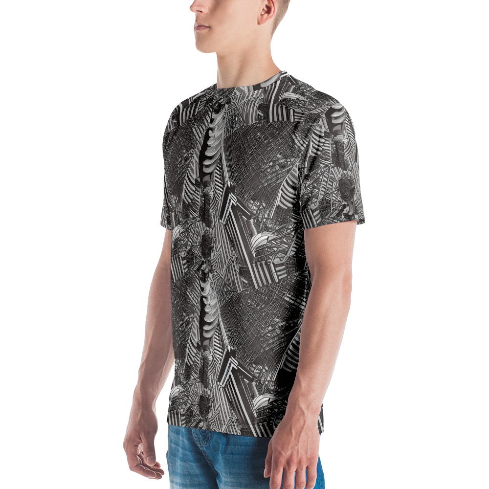 Men's Crew Neck T-Shirt - Piranesi's Web