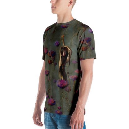 Men's Crew Neck T-Shirt - Ethereal Bloom