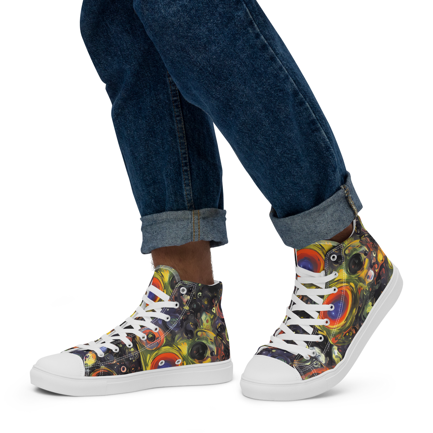Men's High Top Canvas Shoes - Stellar Spin