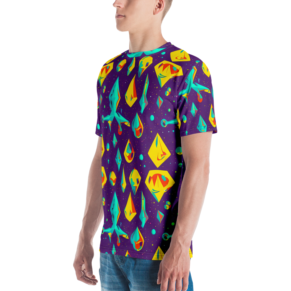 Men's Crew Neck T-Shirt - Cascading Prism