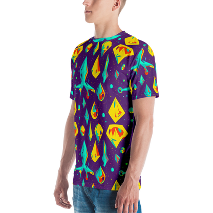 Men's Crew Neck T-Shirt - Cascading Prism