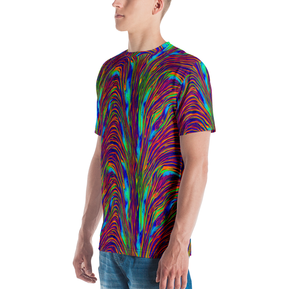 Men's Crew Neck T-Shirt - Lux Waves