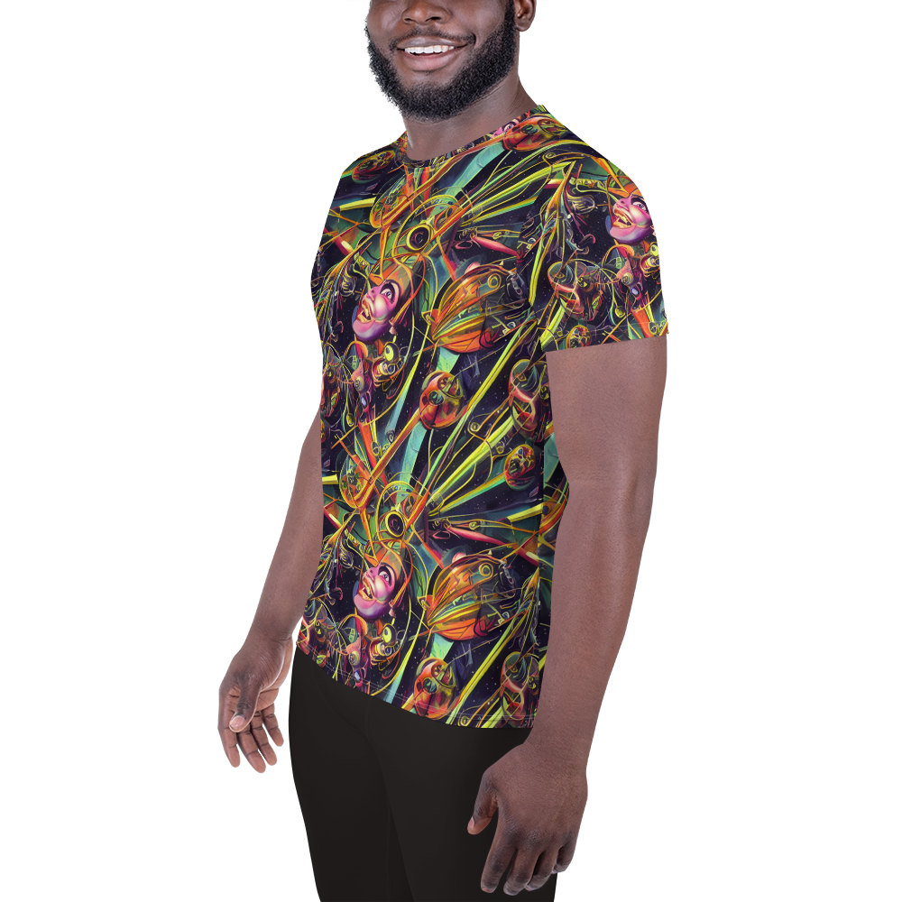 Men's Athletic T-Shirt - Psychedelic Deep Space