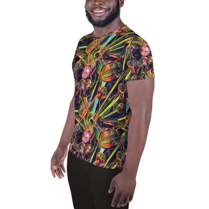 Men's Athletic T-Shirt - Psychedelic Deep Space
