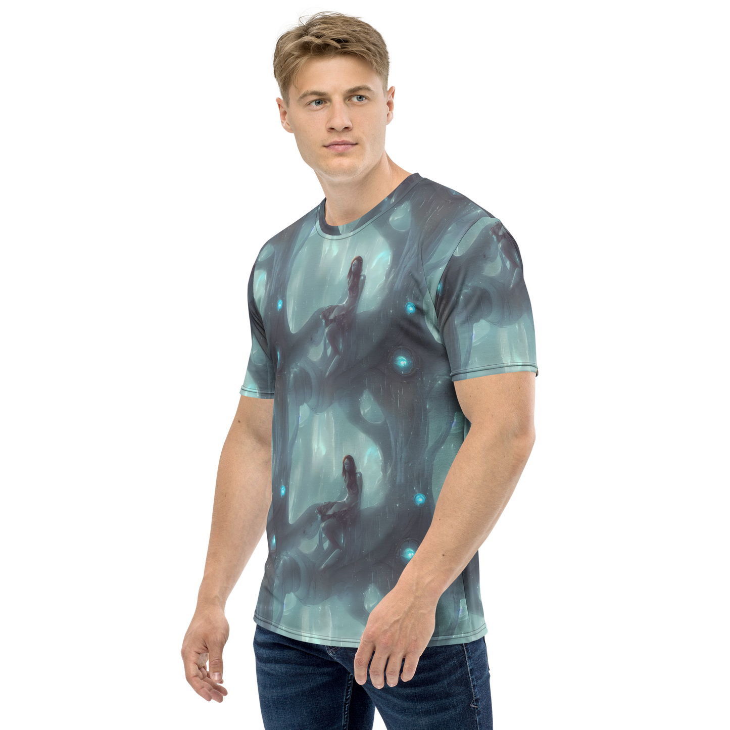 Men's Crew Neck T-Shirt - Liquid Serenity