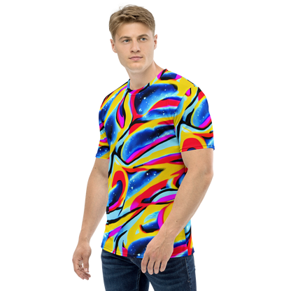 Men's Crew Neck T-Shirt - Electric Dreamscape