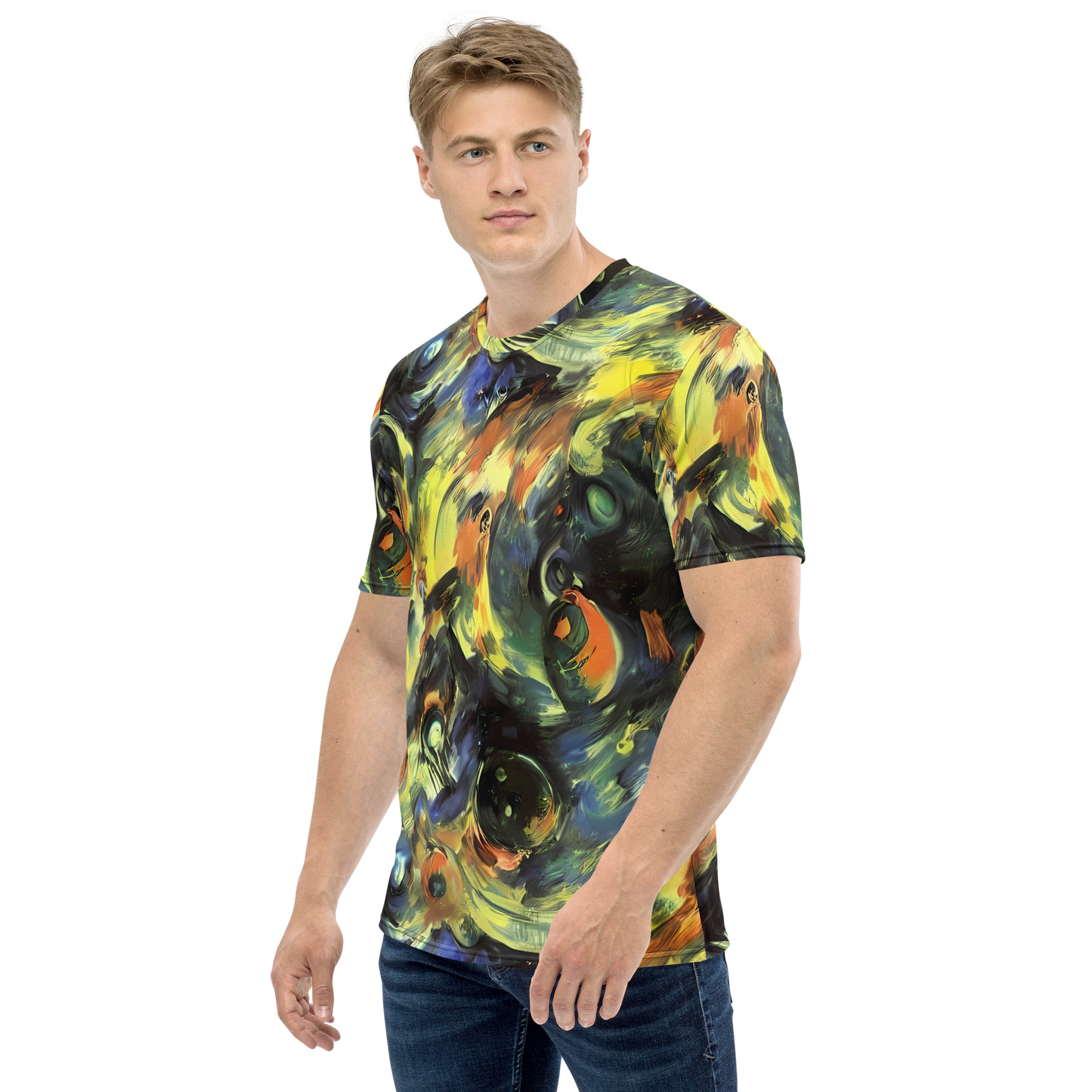 Men's Crew Neck T-Shirt - Seve Swirl