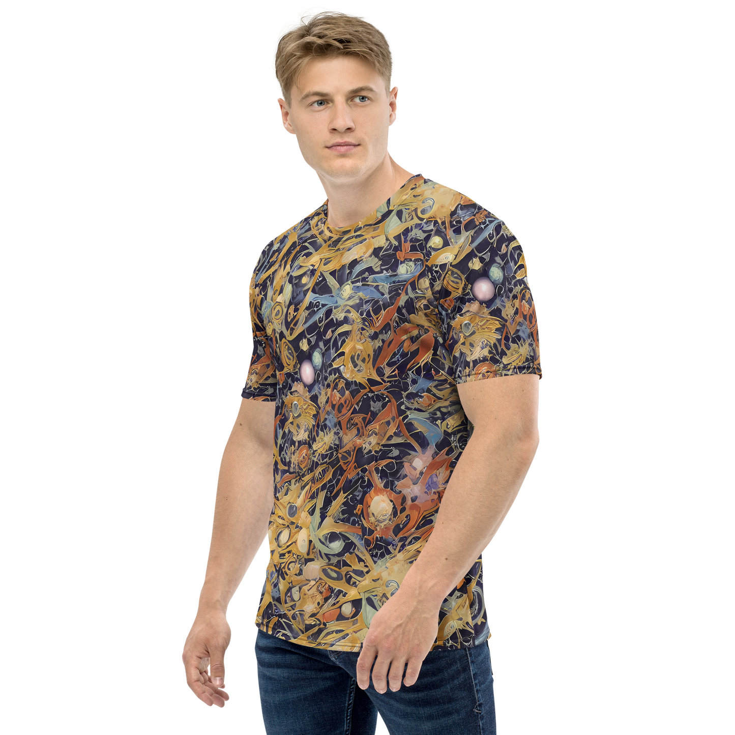 Men's Crew Neck T-Shirt - Quantum Symmetry