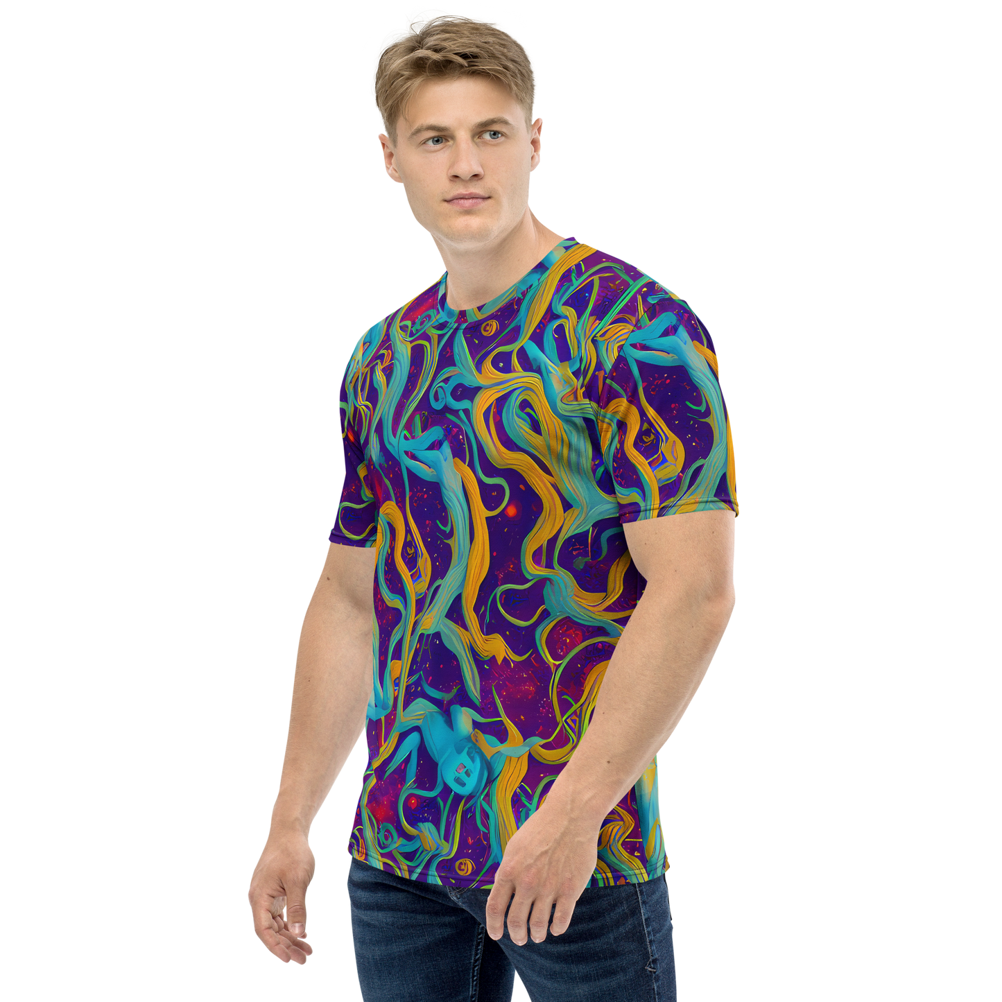 Men's Crew Neck T-Shirt - Etherial Entwine