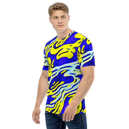 Men's Crew Neck T-Shirt - Electric Horizon