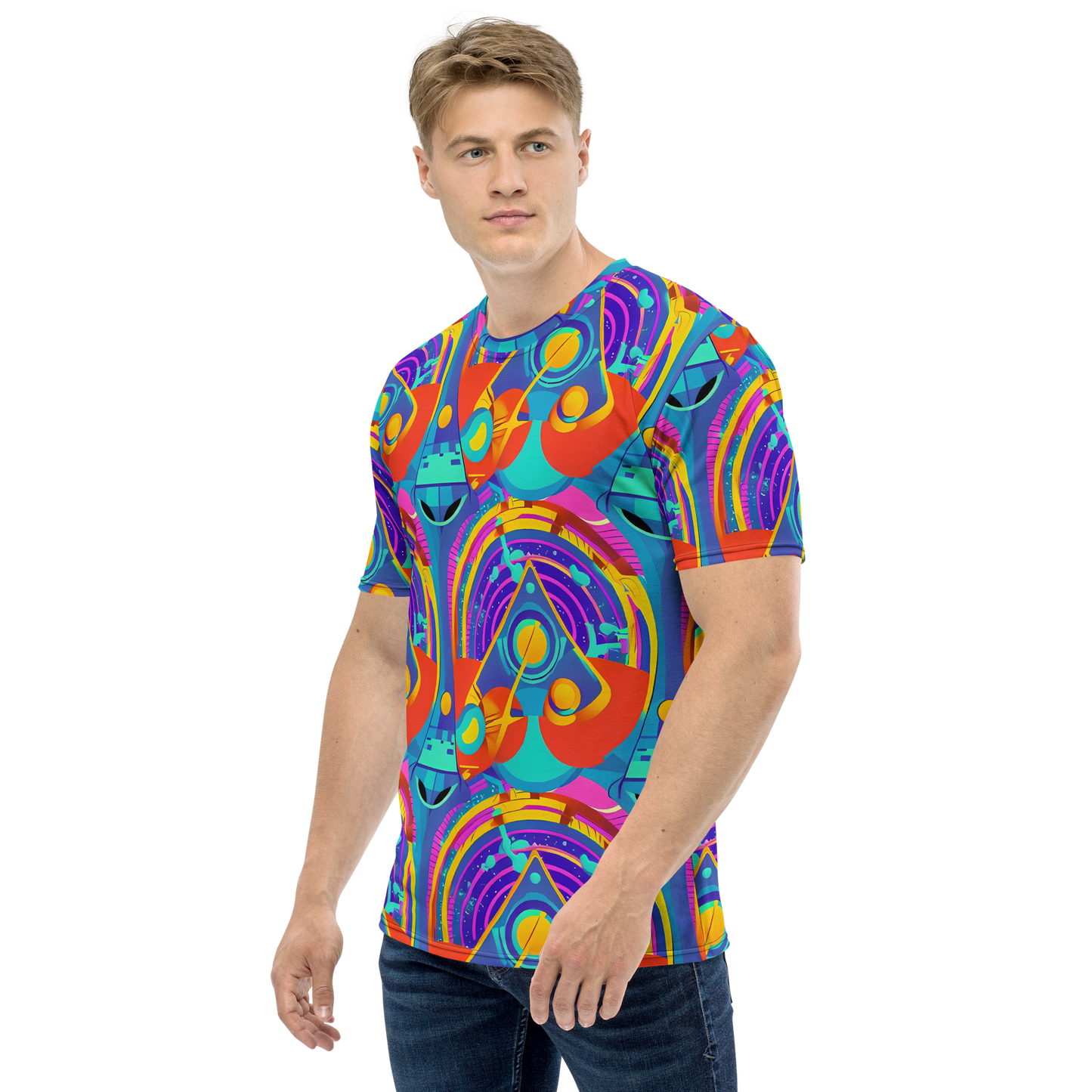 Men's Crew Neck T-Shirt - Blast of Color