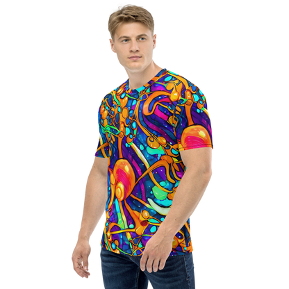 Men's Crew Neck T-Shirt - Iridescent Nebula