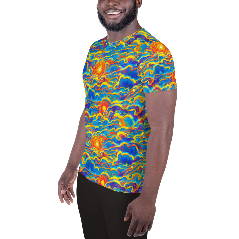 Men's Athletic T-Shirt - Chroma Ripple