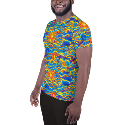 Men's Athletic T-Shirt - Chroma Ripple