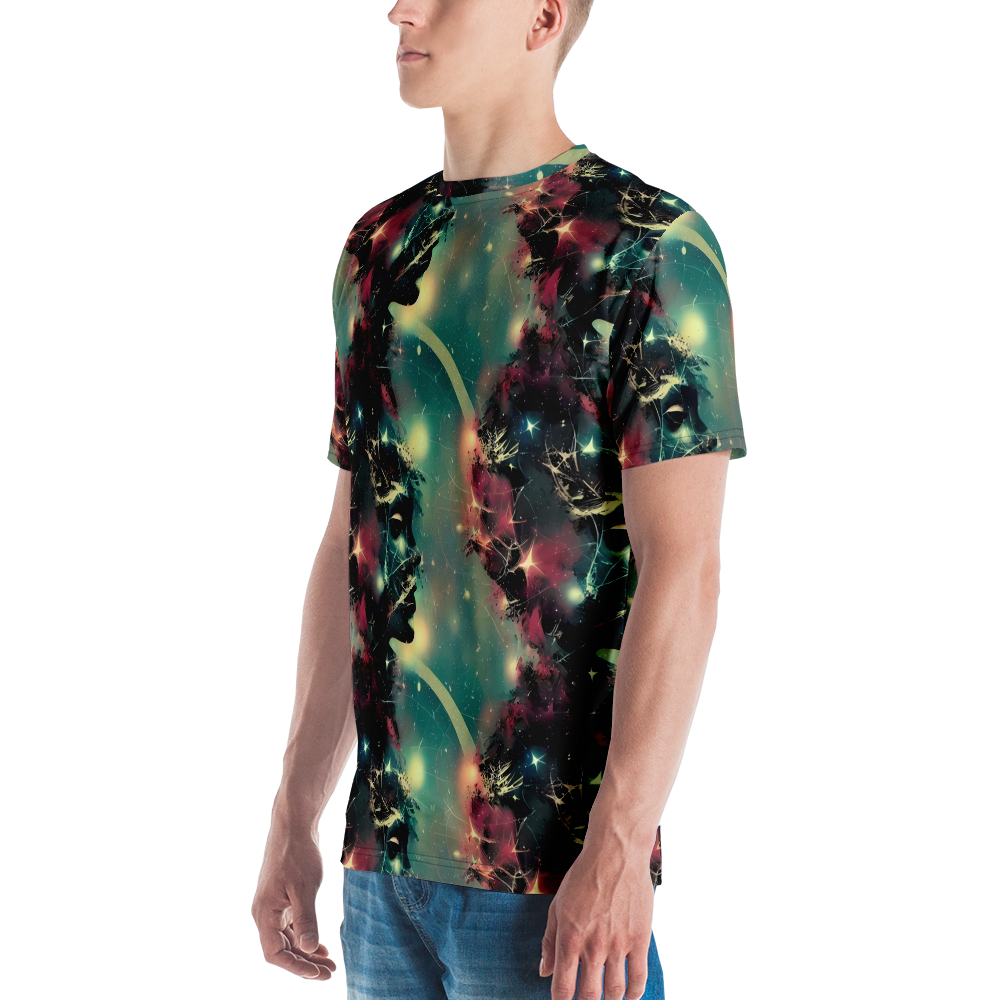 Men's Crew Neck T-Shirt - Galactic Serpent