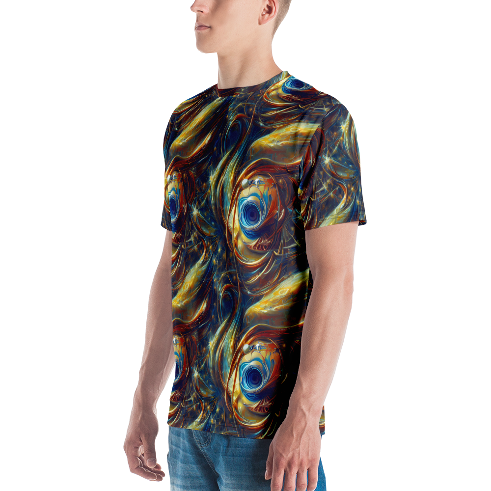 Men's Crew Neck T-Shirt - Celestial Vortex